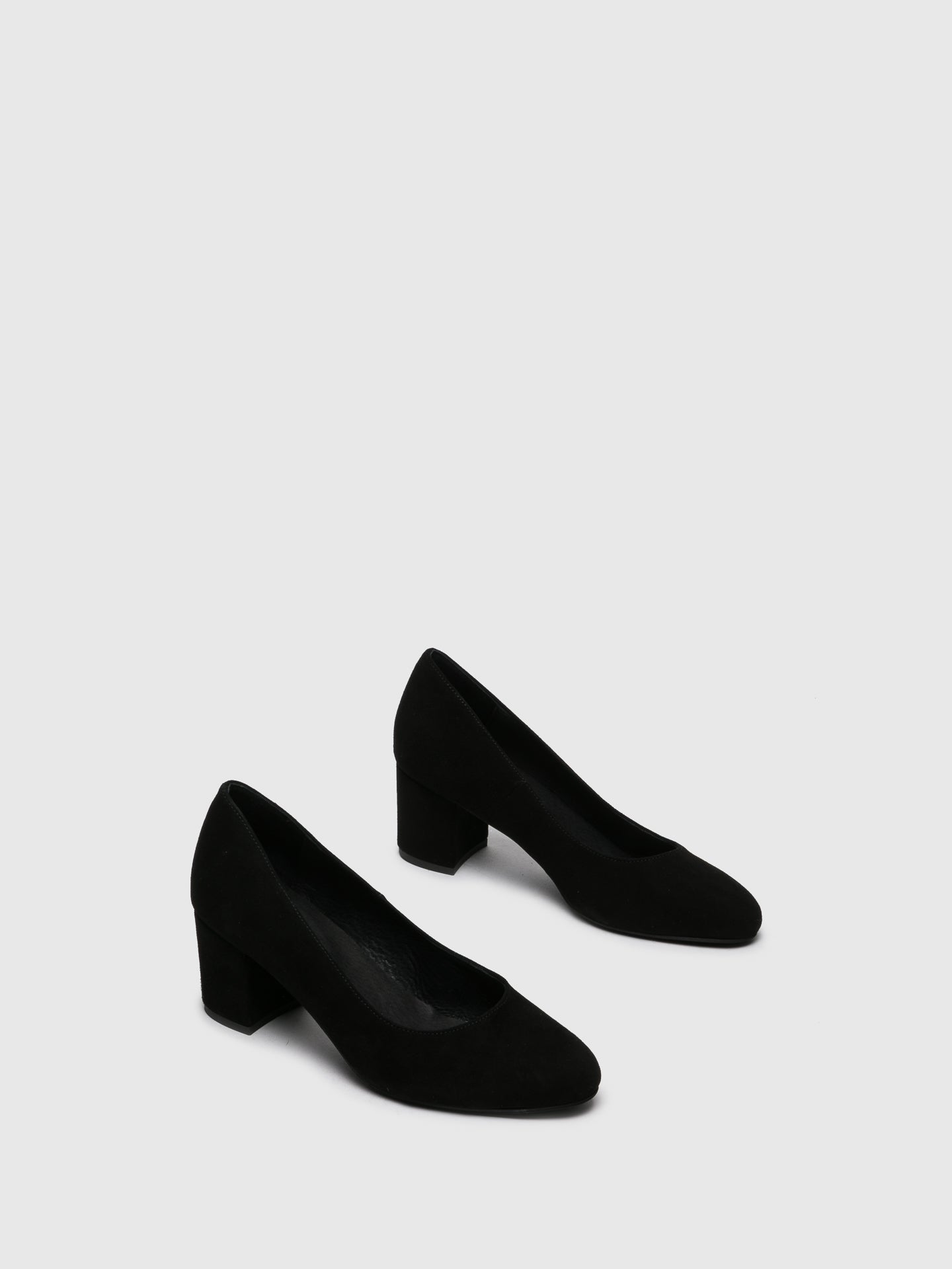 Foreva Sapatos com Ponta Redonda em Preto